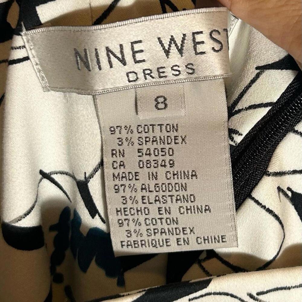 Nine West Women's Dress 8 Floral Vintage A Line Midi Retro Vibes Summer - Picture 7 of 7